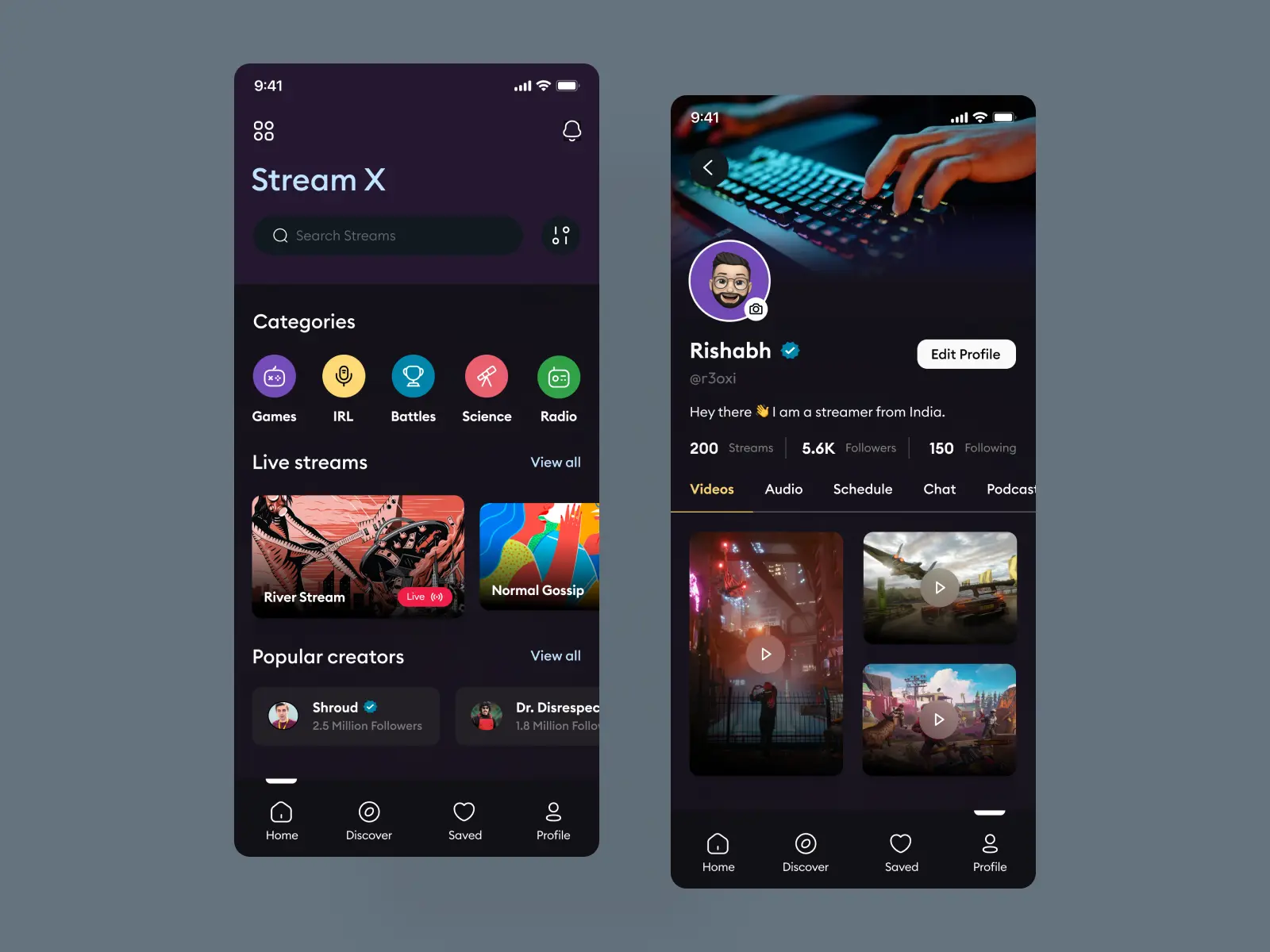 Streaming App